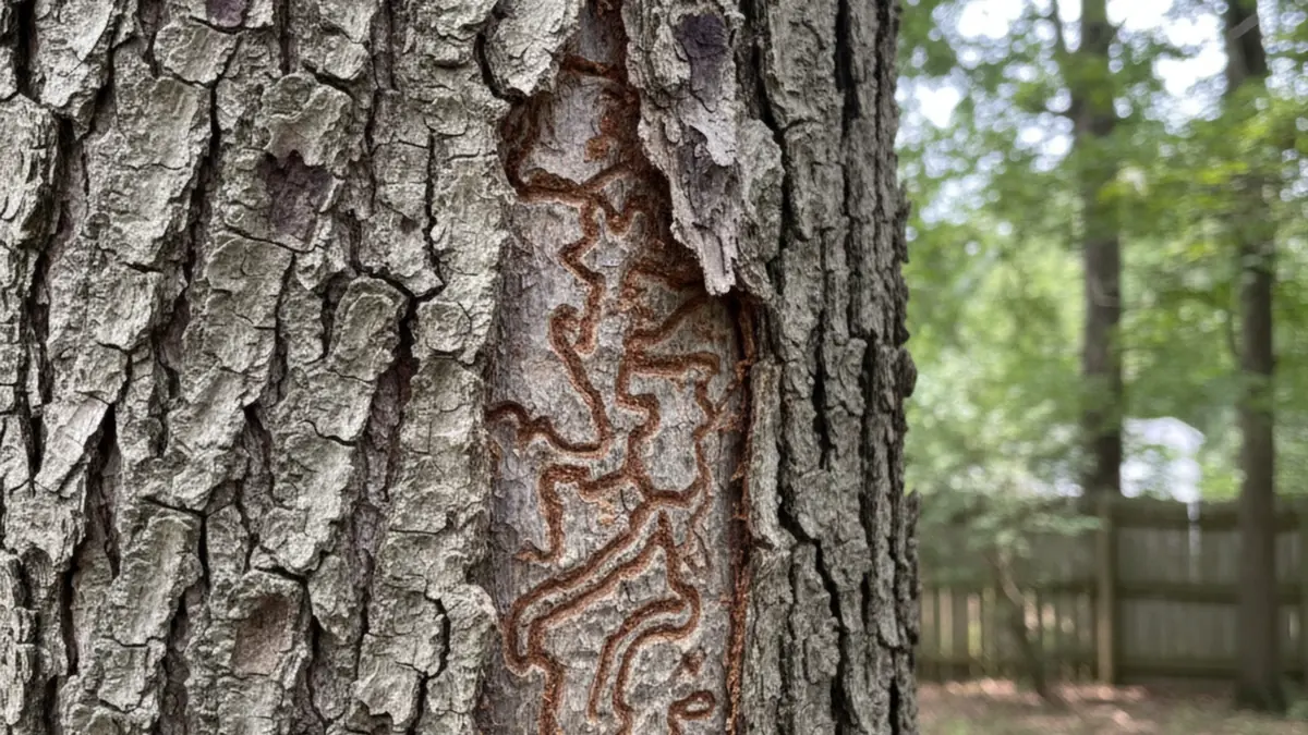 EAB emerald ash borer D-shaped exit holes search resultentine galleries bark damage Wilkes-Barre Pennsylvania Luzerne County ash tree